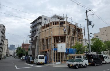 大阪市浪速区K様邸 上棟