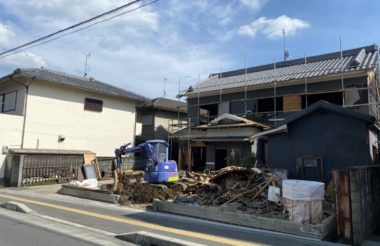 奈良県磯城郡解体工事始まっています
